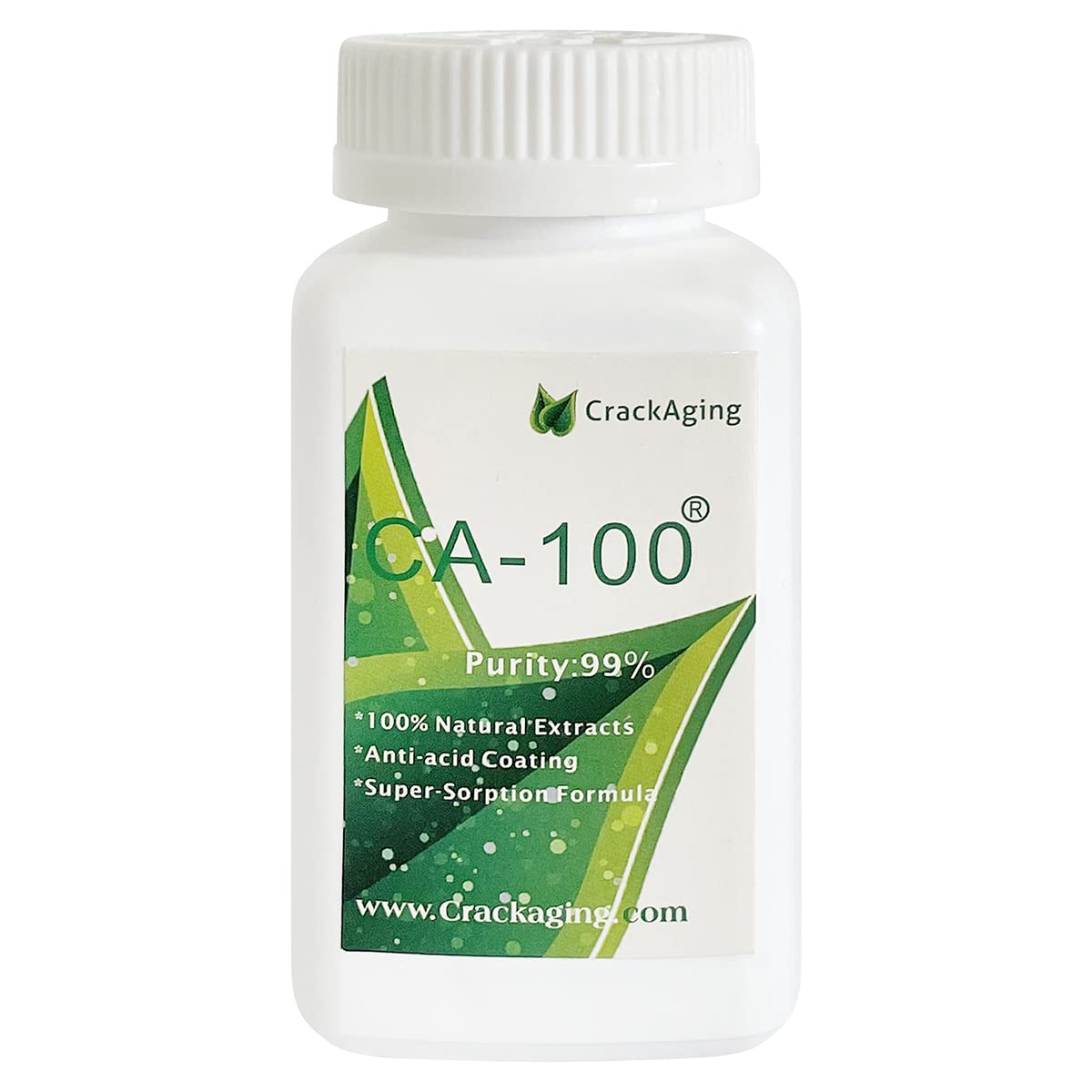 Crackaging CA-100 Super-Absorption Cycloastragenol 25mg Capsules, 15 Count
