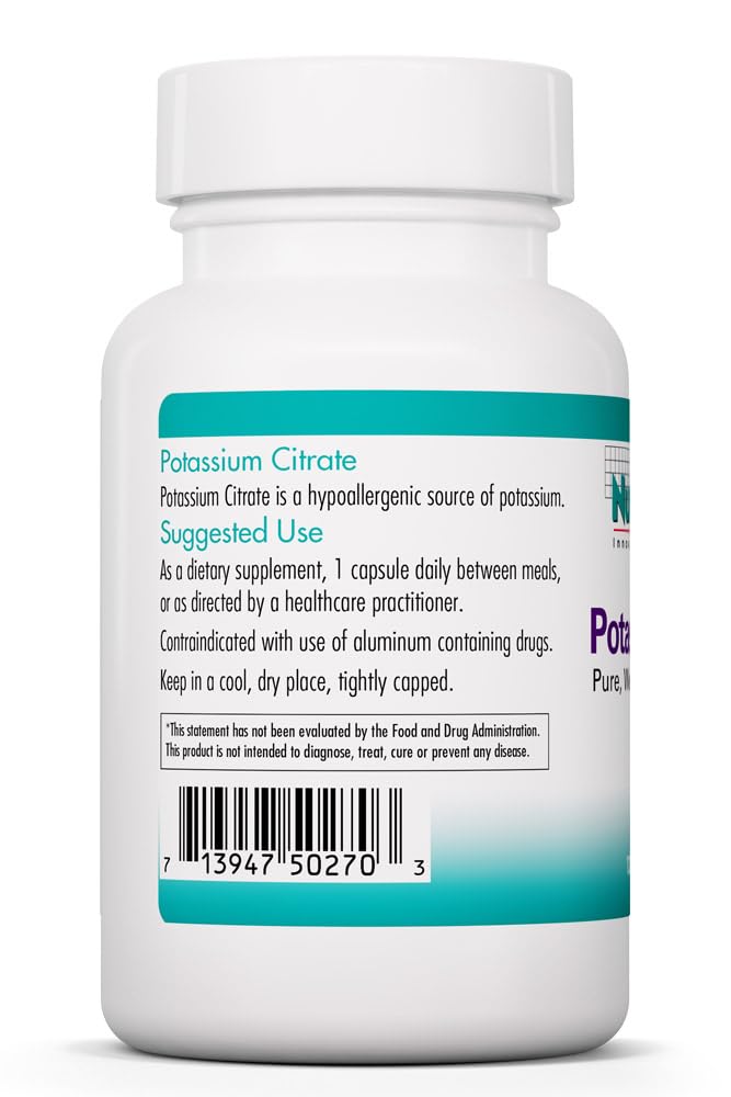 Allergy Research Group Potassium Citrate 99 mg Capsules 120 Count