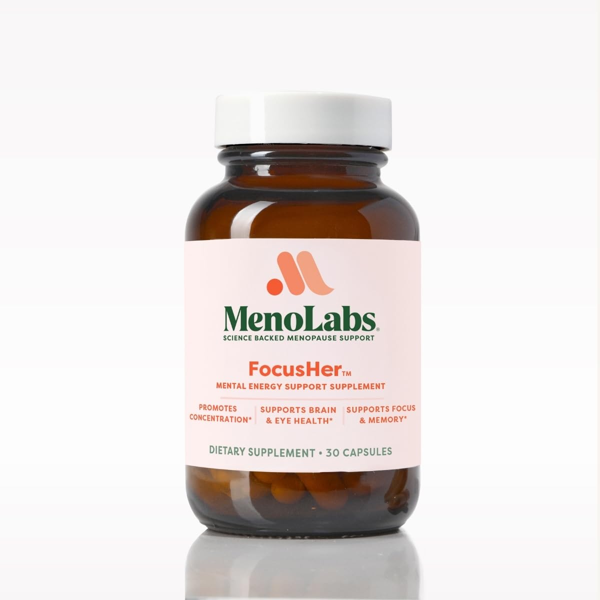 MENOLABS FocusHer Mental Energy Support Supplement Capsule 30 Count