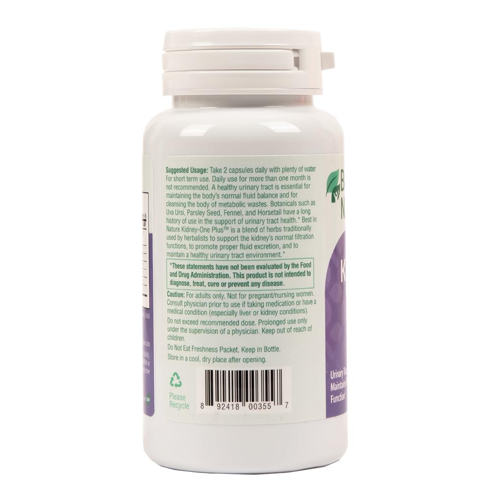 Best in Nature Kidney-One Plus Kidney Cleanse, 90 Capsules