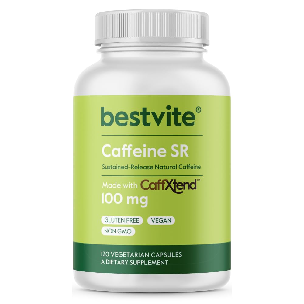 BESTVITE Caffeine 100mg SR Capsule 120 Count