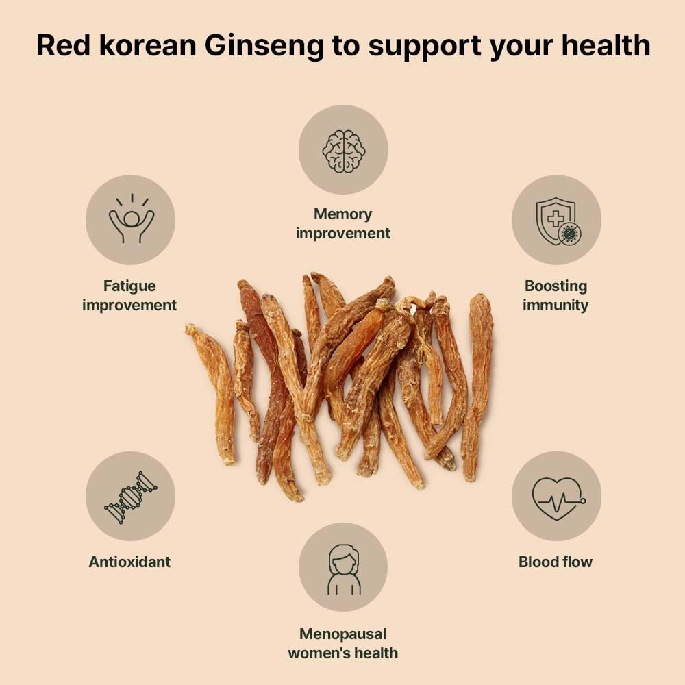 K-Herb Korean Red Ginseng Softgel 1 Count