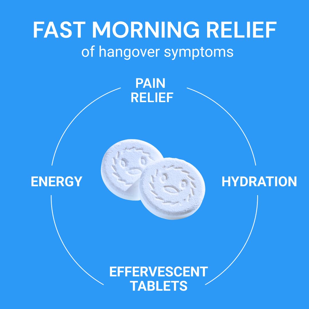 Blowfish Wingman for Hangovers – The Ultimate Night + Day Hangover Fighting System, 50 Tablets