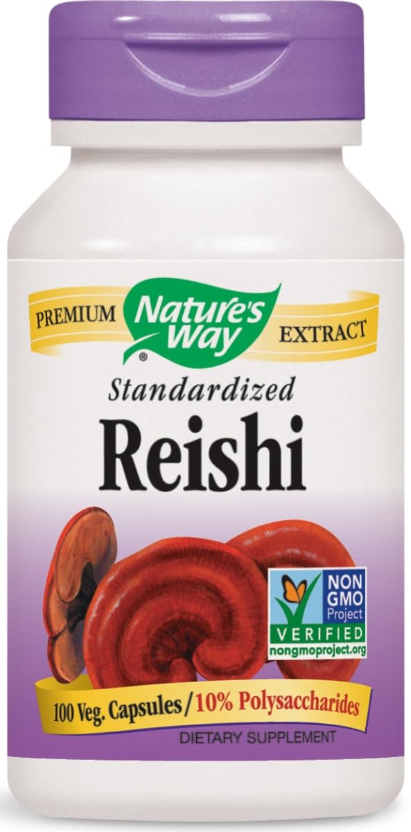 Nature's Way Reishi Standardized Vegetarian Capsule, 100 Capsules