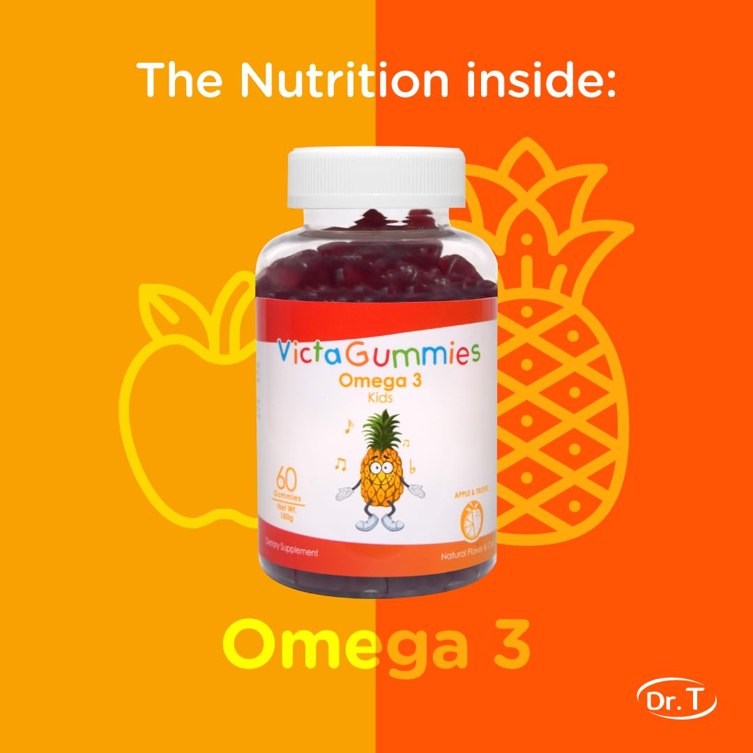 Dr. T VictaGummies Omega 3 Gummies, 60 Count