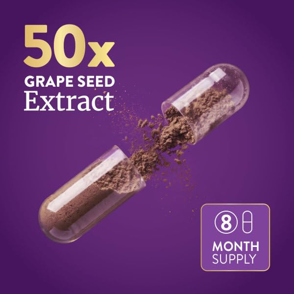 Purely Holistic Grape Seed Extract Capsules, 250 Count