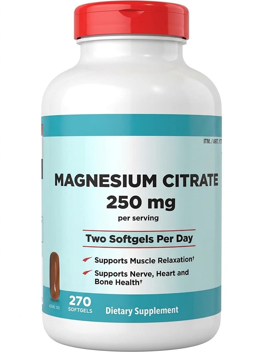 Generic Magnesium Citrate 250mg Softgels, 270 Count