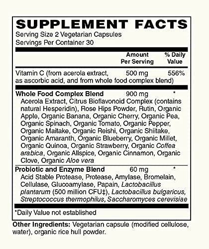Modern Organics Vitamin C 60 Capsules