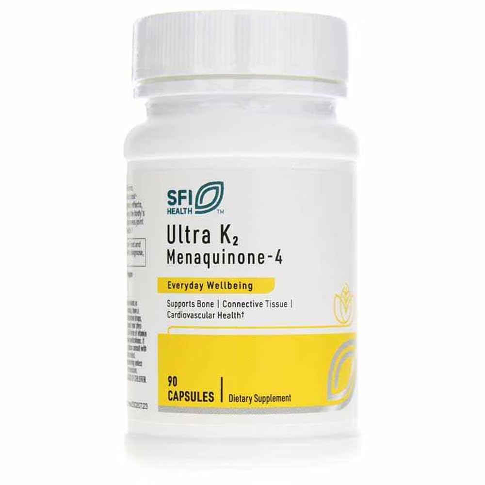 SFI Health Ultra Vitamin K2 Menaquinone 4 Capsules, 90 Count