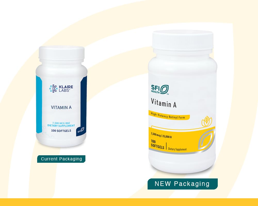 SFI Health Vitamin A Softgels, 100 Count