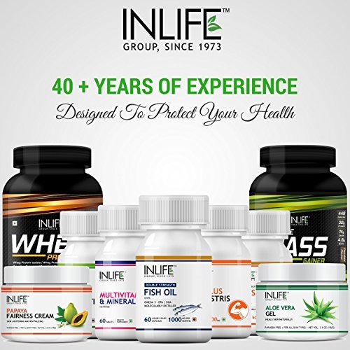 INLIFE Vitamin B12 (Methylcobalamin) 1500mcg Supplement with ALA (Alpha Lipoic Acid), Folic Acid, Vitamin D3 Tablet, 60 Tablets