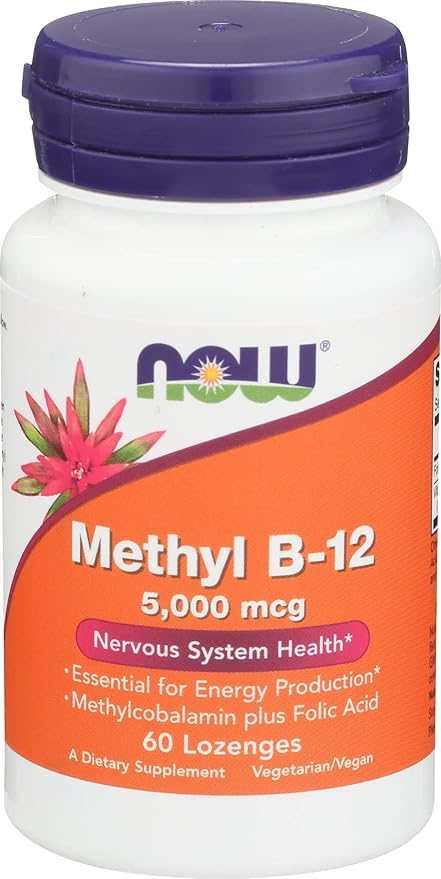 NOW Foods B12 Brain Lozenges Vitamin, 60 Lozenges