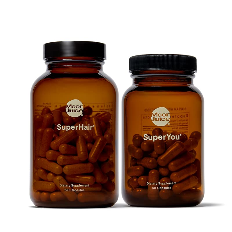 Moon Juice SuperYou & SuperHair Bundle Capsules, 2 Count
