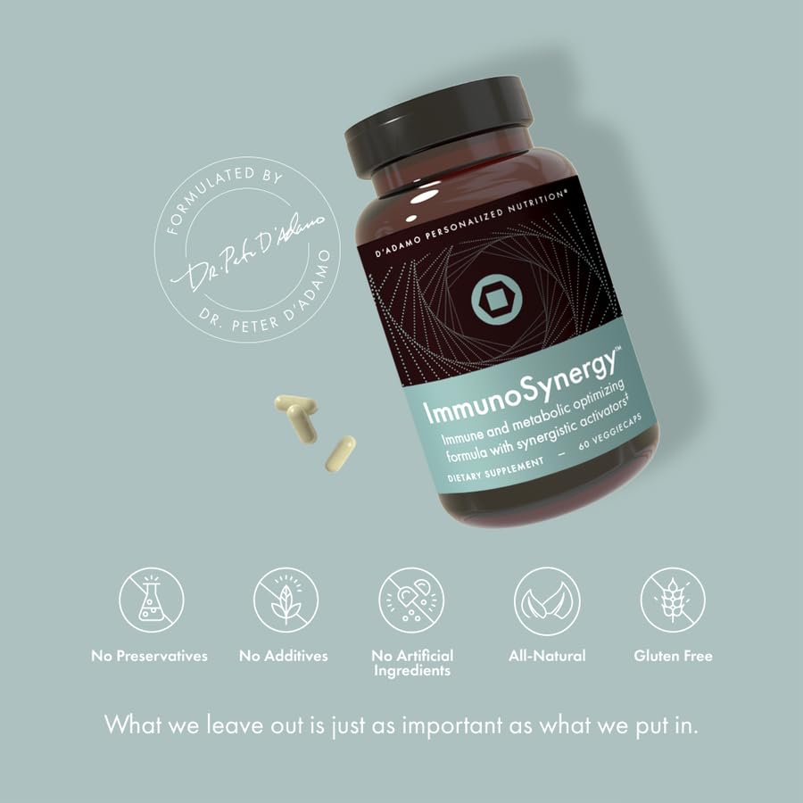 D'Adamo Personalized Nutrition ImmunoSynergy Capsule 60 Count