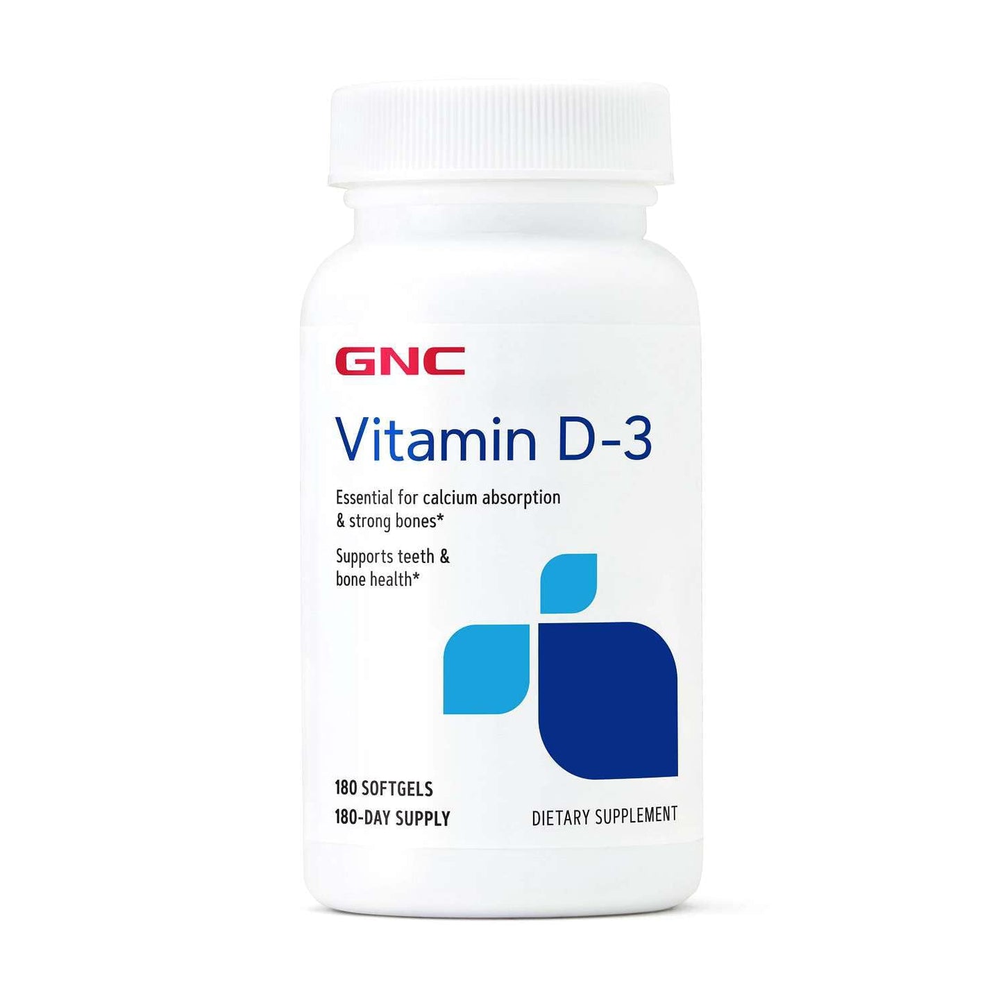 GNC Vitamin D3 50mcg Softgel, 180 Count