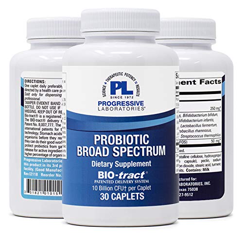 Progressive Laboratories Probiotic Broad Spectrum Supplement, 30 Capsules
