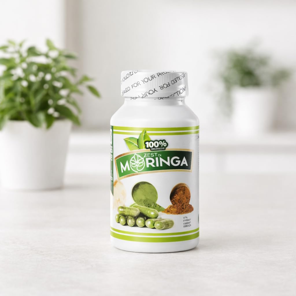 Zest Of Moringa Moringa Oleifera Capsule Supplement Capsule 100 Capsules