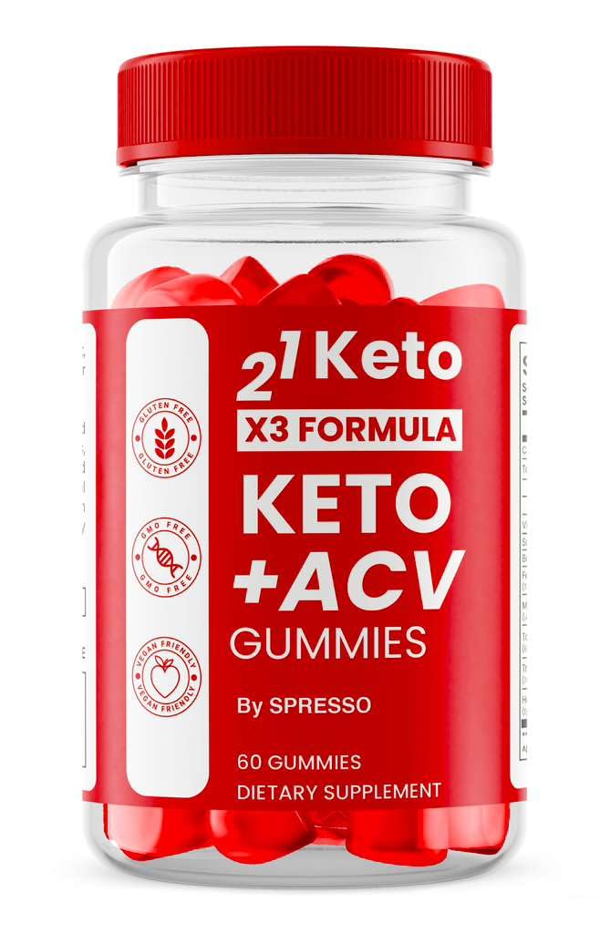 SPRESSO 21 Keto X3 Formula Keto+ACV Gummies, 60 Gummies