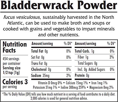 Maine Coast Sea Vegetables Bladderwrack Powder, 16 oz