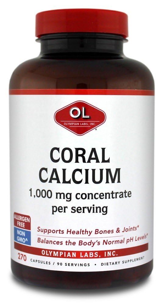 Olympian Labs Coral Calcium Capsules 270 Count