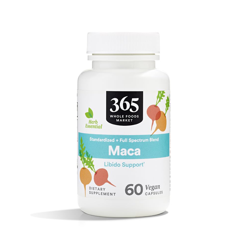 365 by Whole Foods Market Maca Standardized + Full Spectrum Blend Libido Support Capsules, 60 Count