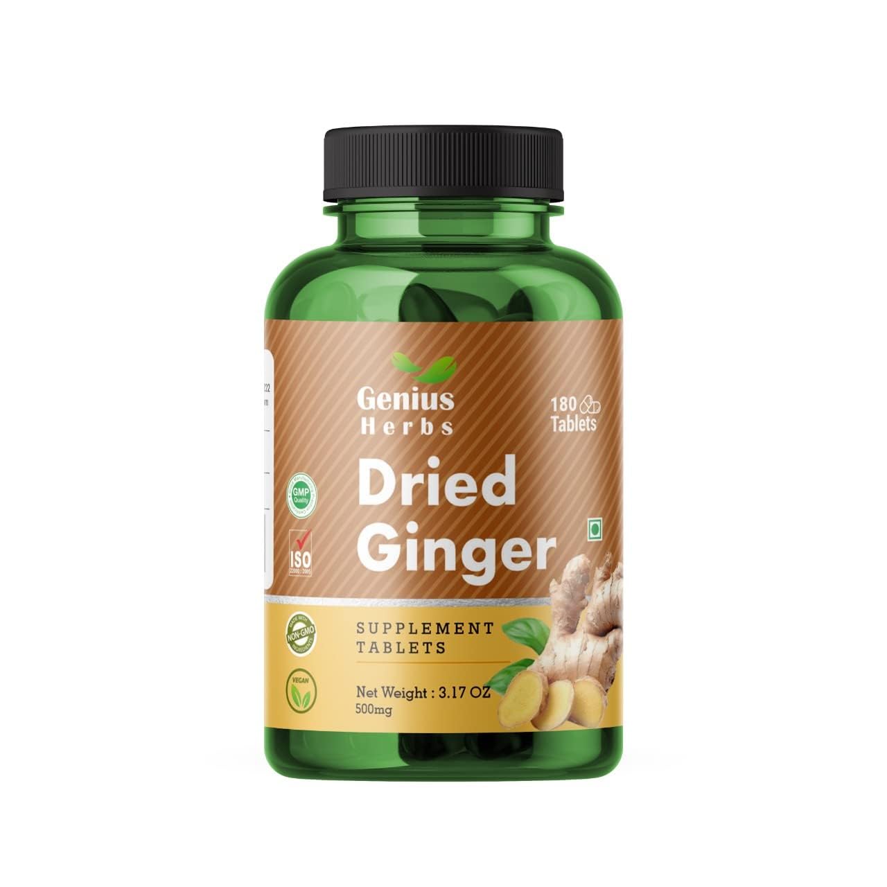 Generic Dried Ginger 500mg, 180 Tablets