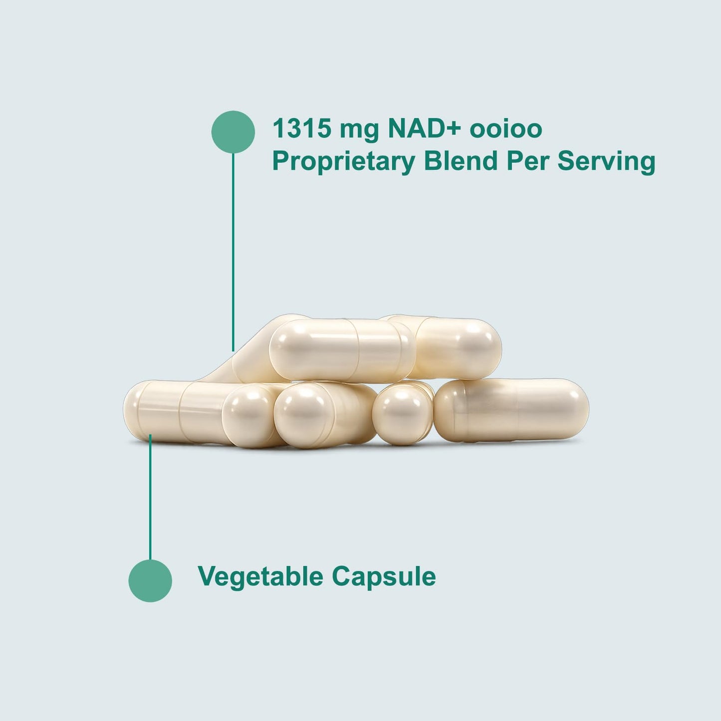 ooioo Liposomal NAD+ & Resveratrol Supplement, 60 Capsules