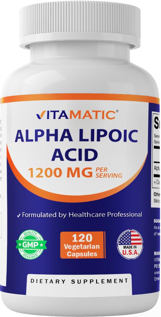 Vitamatic Alpha Lipoic Acid 1200mg, Capsules, 120 Count