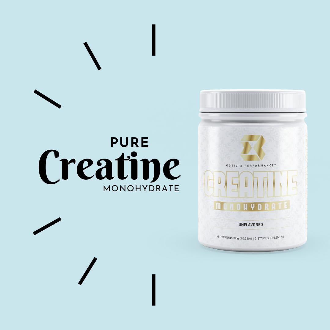 Motiv-8 Creatine Monohydrate Powder, 10.58 Ounce