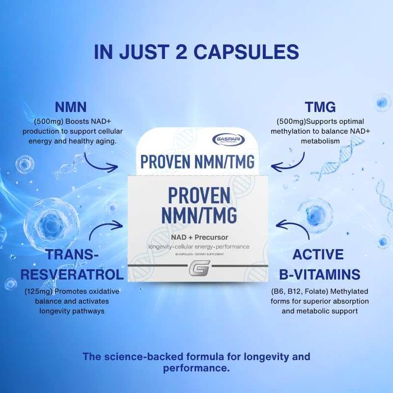Gaspari Nutrition Proven NMN & TMG Supplement Powder 5