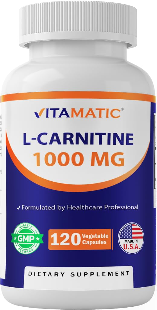 Vitamatic L-Carnitine Fumarate 1000 mg Capsule, 120 Capsules