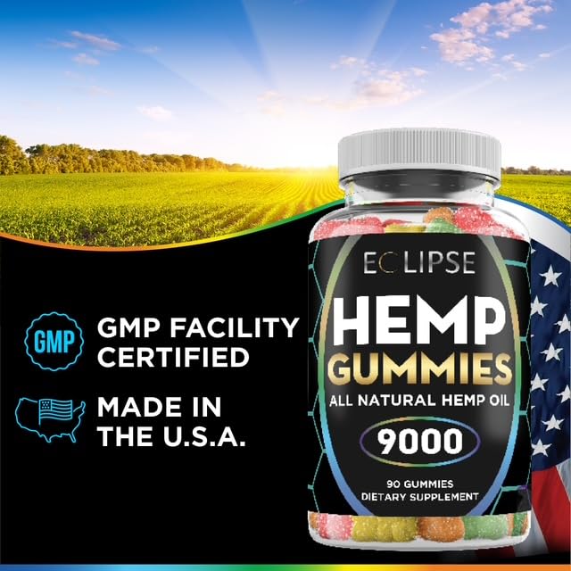 Eclipse Hemp Hemp Gummies 9,000 MG Gummy 90 Count