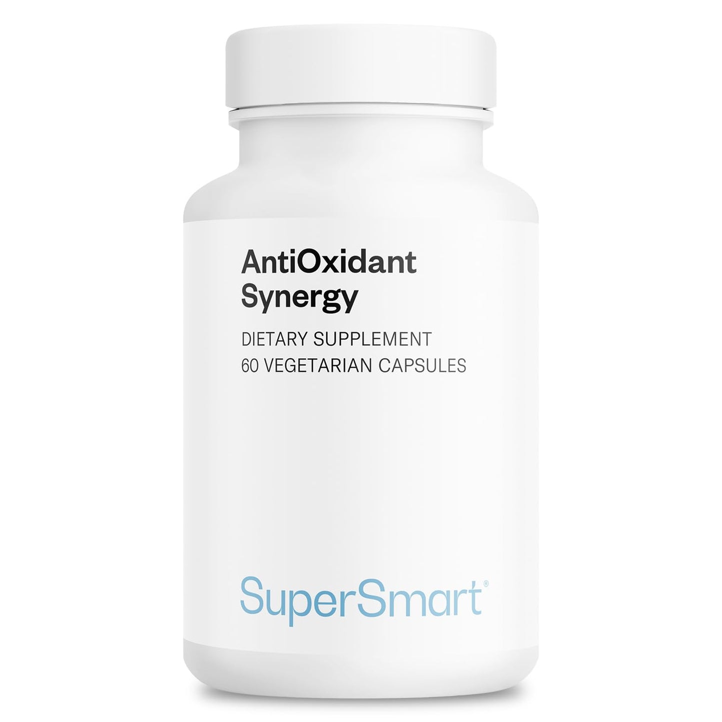 Supersmart AntiOxidant Synergy (Advanced Formula) - All-in-1 Supplement - with EGCg, Berries, Polyphenols, Resveratrol, Alpha Lipoic Acid, 60 Capsules