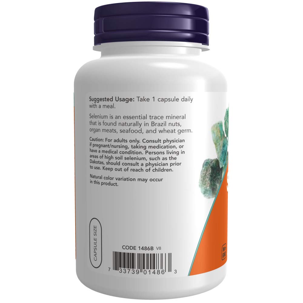 NOW Foods Selenium 200 mcg VCaps, 360 Capsules