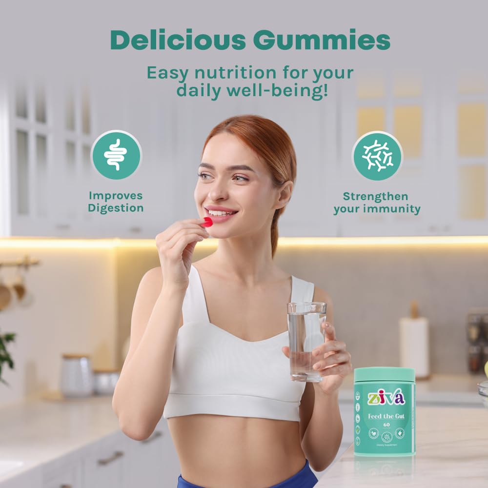 ZIVA Feed The Gut Probiotic 60 Gummies