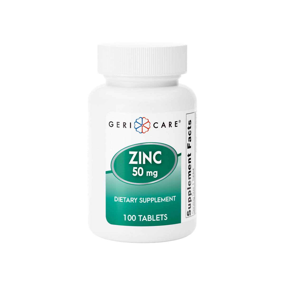 GeriCare Zinc Sulfate 50 mg Essential Mineral Supplement Tablets, 100 Count