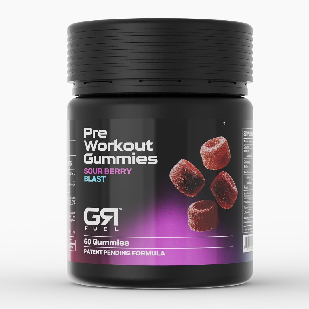 Gymrat Fuel GR Fuel Pre Workout Gummies 60 Count