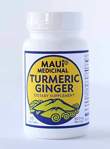 Maui Medicinal Herbs Turmeric Ginger Veggie Capsules, 90 Capsules