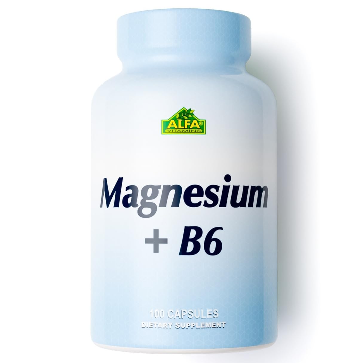 Alfa Vitamins Magnesium Plus B-6 500 Mg Tablets, 100 Count