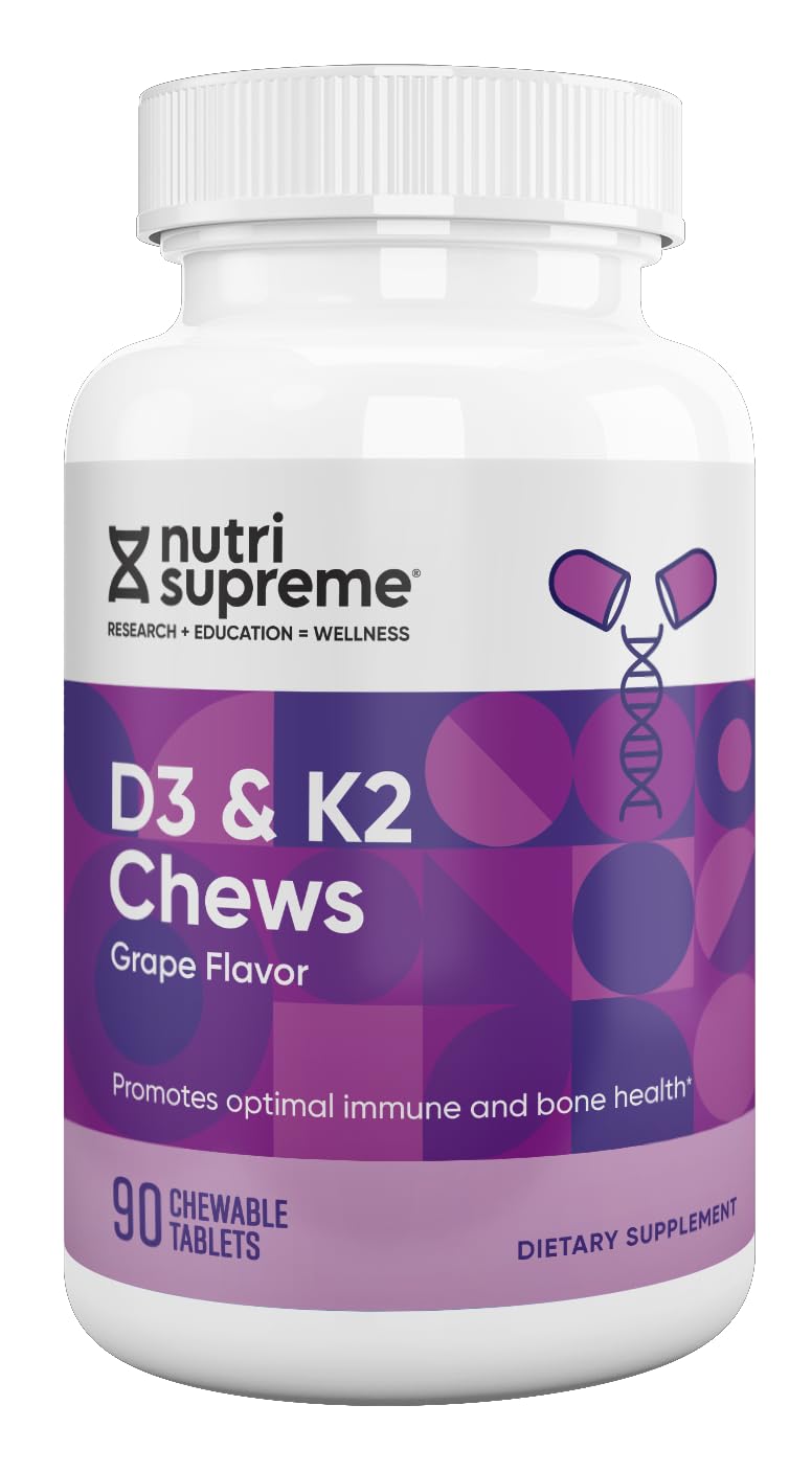 NUTRI-SUPREME RESEARCH K2 with D3 Chewable 90 Count