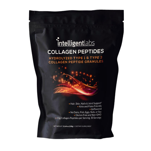 Intelligent Labs Hydrolyzed Type I and III Collagen Peptide Granules Powder 11.64 oz