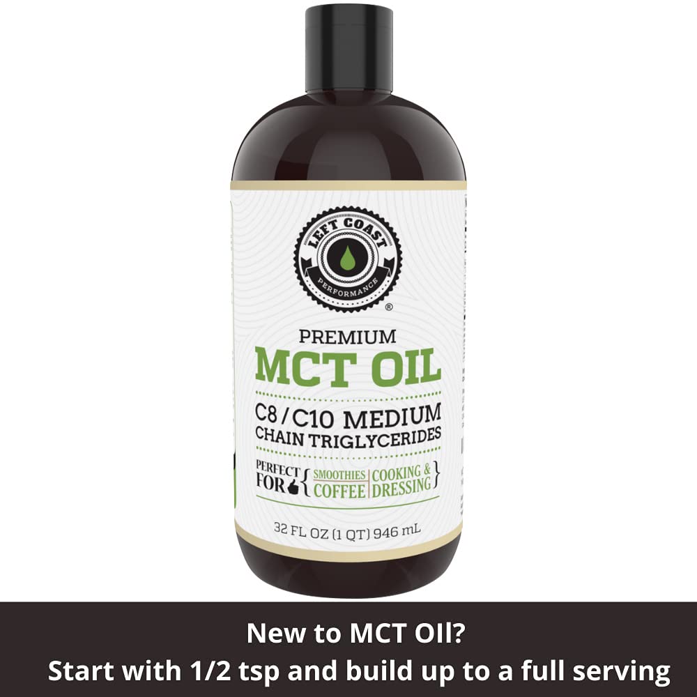 Left Coast Performance MCT Oil and Collagen Powder, Powder, 2-Pack