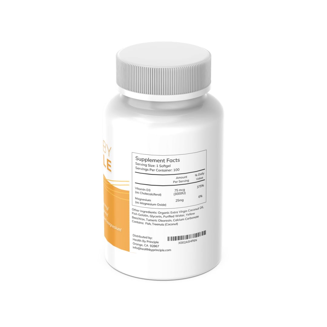 HEALTH BY PRINCIPLE Vitamin D3 Softgels 100