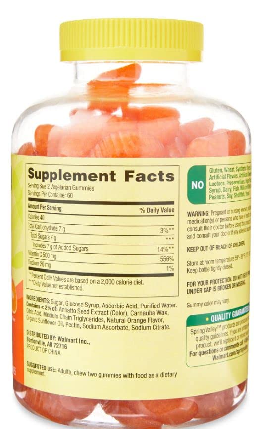 Adventure Home Spring Valley Extra Strength Vitamin C Gummy, 120 Count
