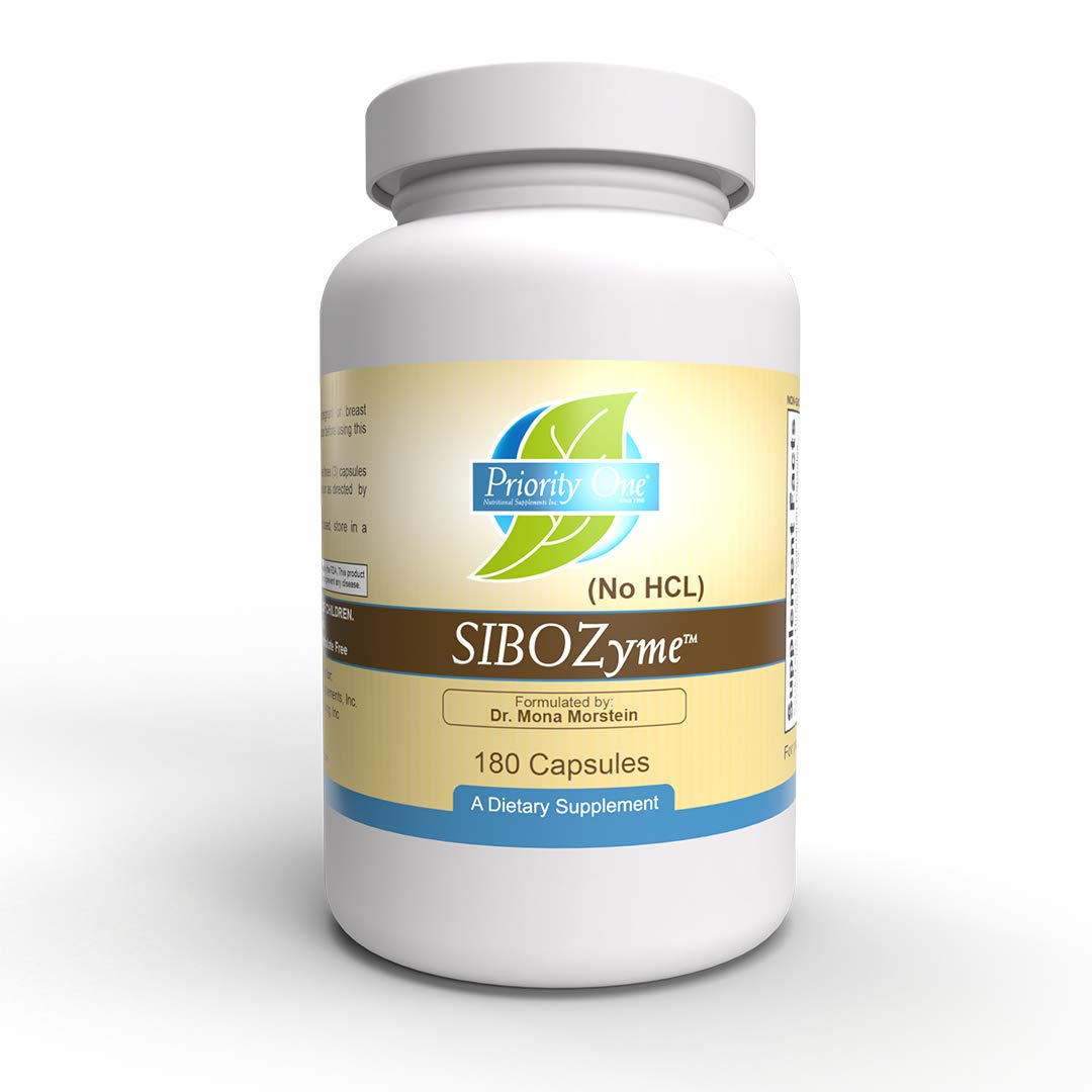 Priority One SIBOZyme No HCL Capsules, 180 Capsules