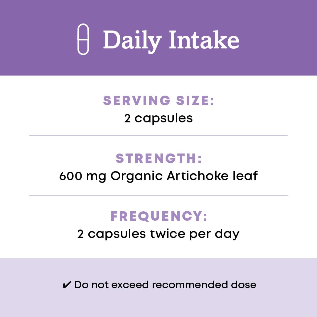 Oregon's Wild Harvest Artichoke Organic Herbal Supplement Capsule 90 Count