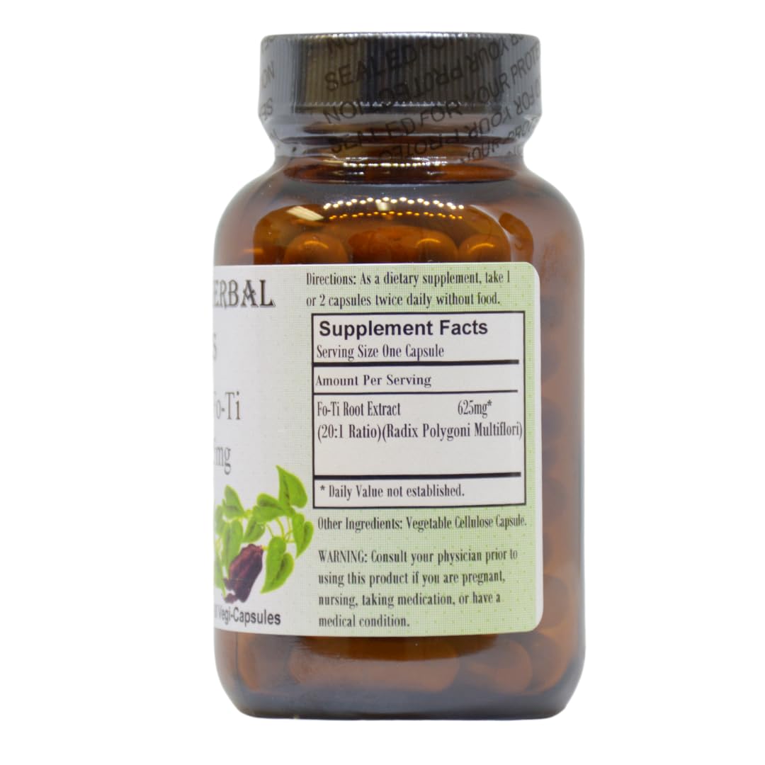 Barlowe's Herbal Elixirs Fo-Ti 20:1 Prepared He Shou Wu Extract 60 Capsules