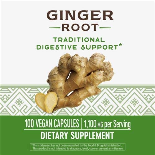 Nature's Way Ginger Root Capsules, 100 Count