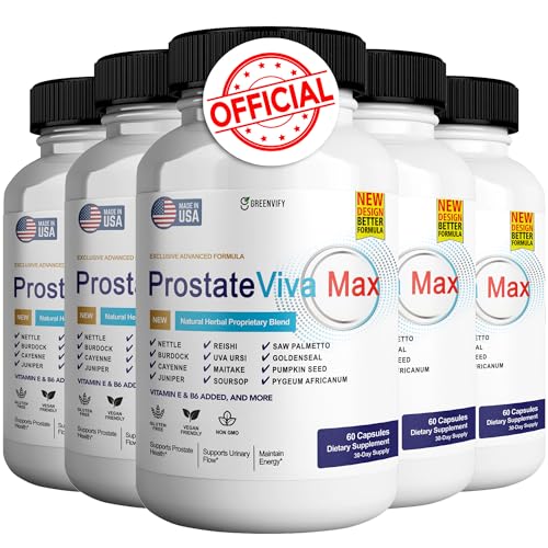 GREENVIFY ProstateViva Max Prostate Supplements for Men 300 Capsules