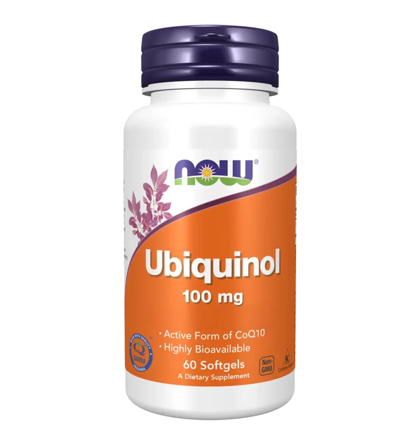 NOW Foods Ubiquinol 100 mg Softgel, 60 Count